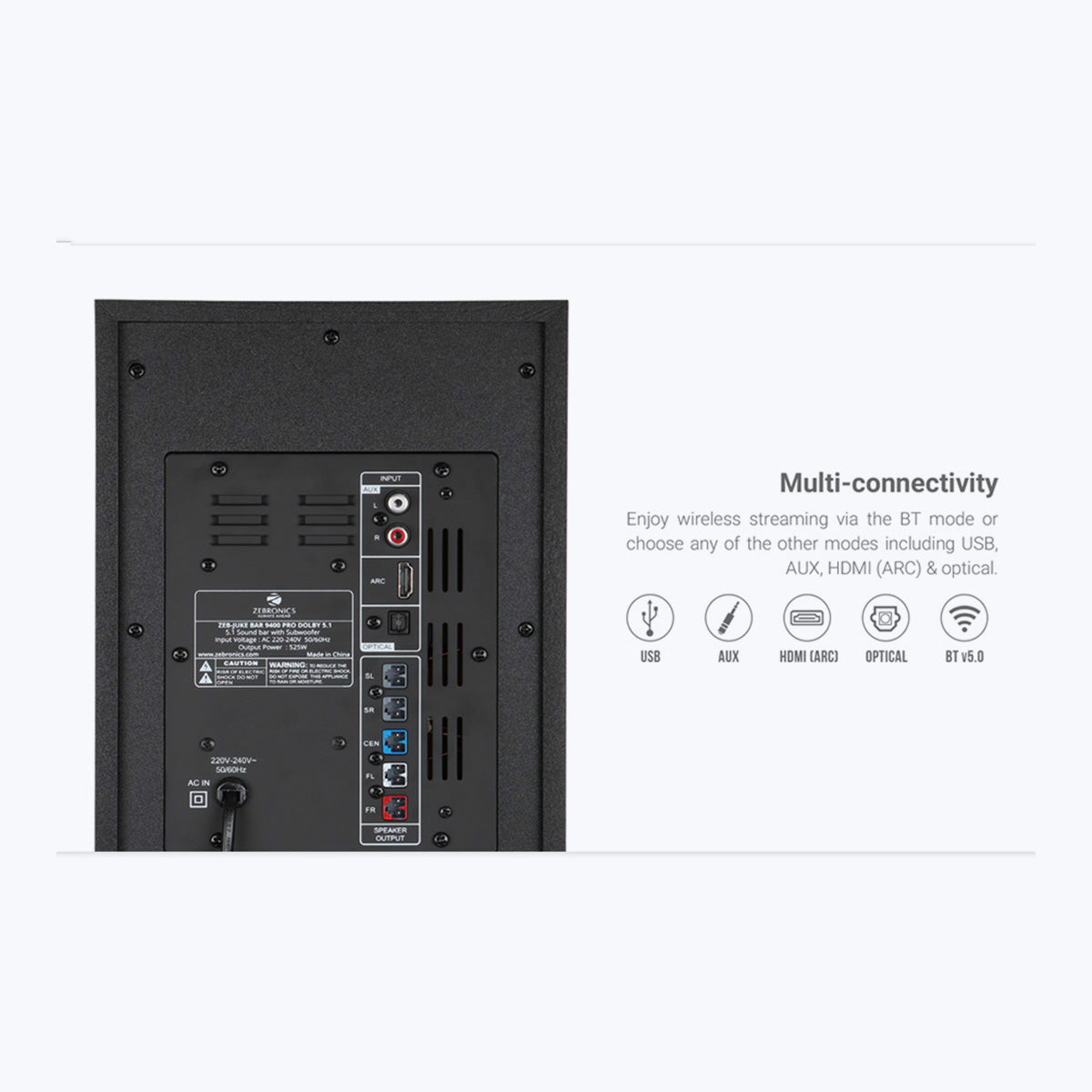 Zeb Juke Bar 9400 Pro Dolby 5.1