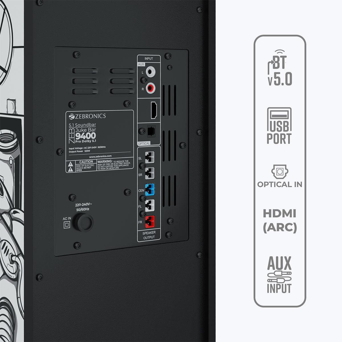 Zeb Juke Bar 9400 Pro Dolby 5.1 (Santanu Edition)